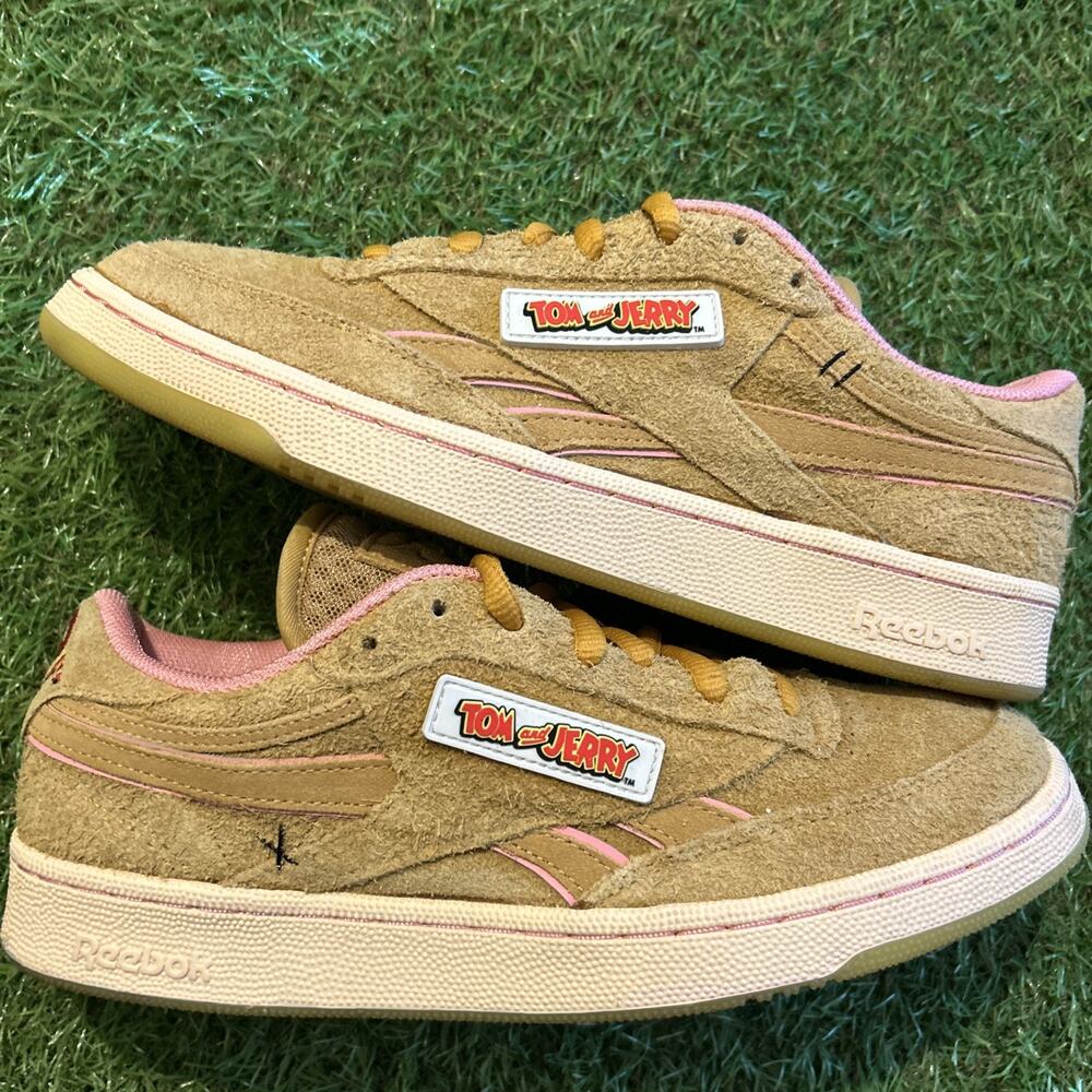 Reebok Club C Revenge Low x Tom & Jerry - Brown 2020 Size 9.5 VGC Mens Shoes